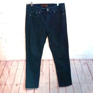Blue Spice Woman's Dark Blue Jean ‎ Embroidery Back Pockets sz 11/12